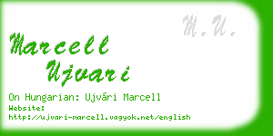 marcell ujvari business card